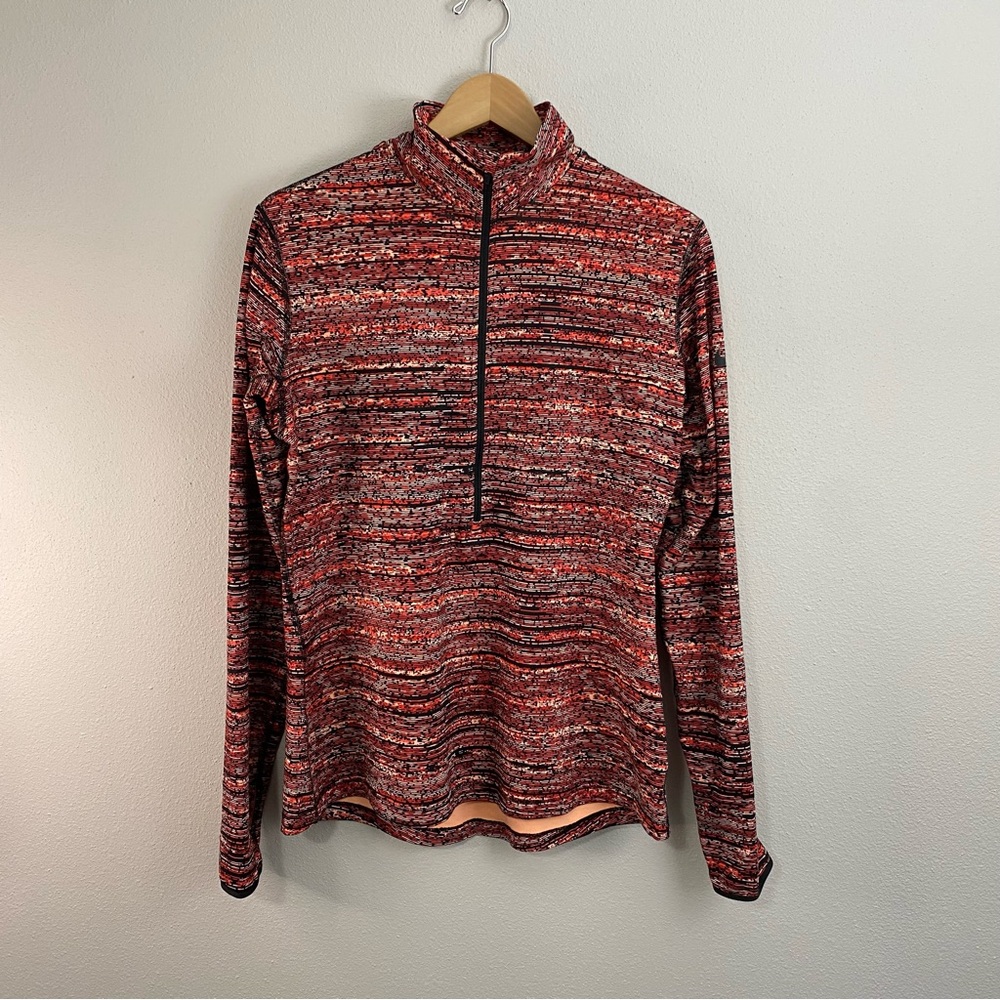 Nike Pro Dri-fit Red 1/4 Zip Long Sleeve Lightweight Jacket Women’s XL